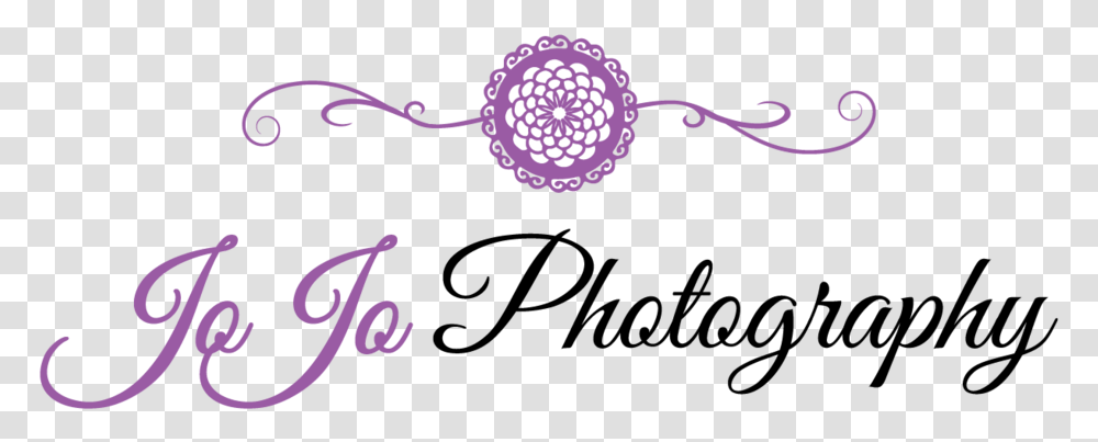 Jojo Photography Text, Graphics, Art, Purple, Floral Design Transparent Png