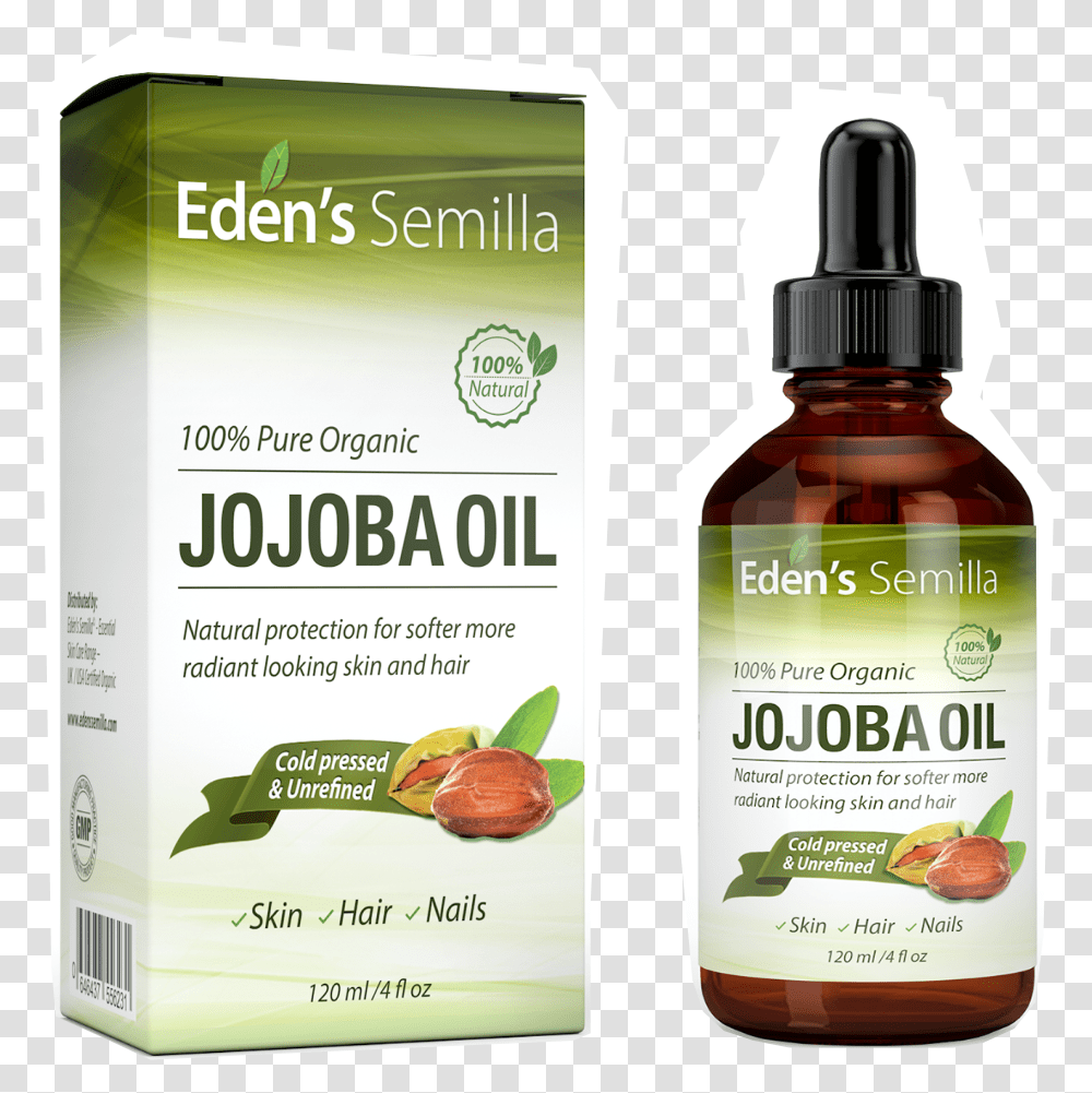 Jojoba Oil Cold Pressed Organic Uk, Bottle, Plant, Food, Cosmetics Transparent Png