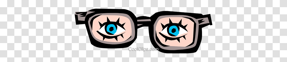 Joke Glasses Royalty Free Vector Clip Art Illustration, Magnifying, Star Symbol, Hand Transparent Png