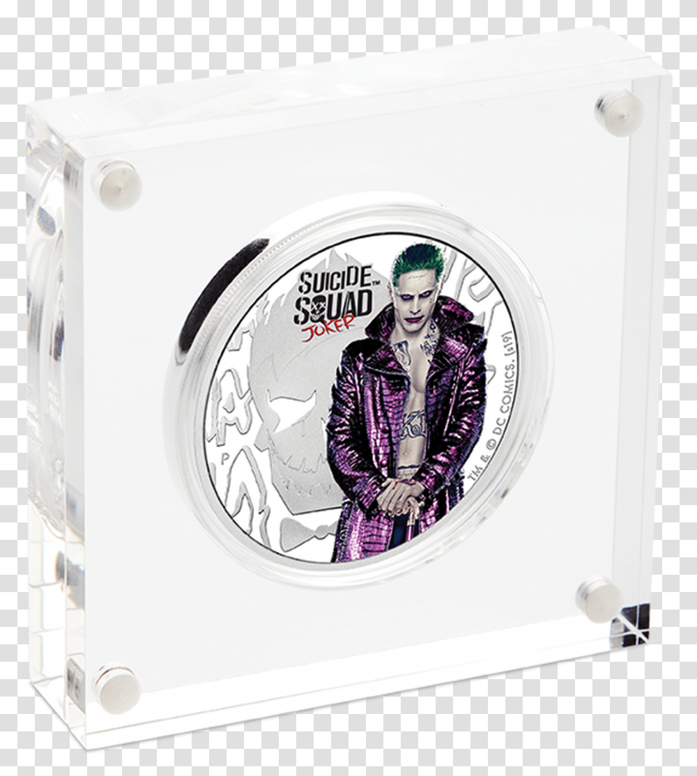Joker 2019 1oz Silver Proof Coin New Joker 2019 Suicide Squad, Person, Dryer, Appliance, Label Transparent Png