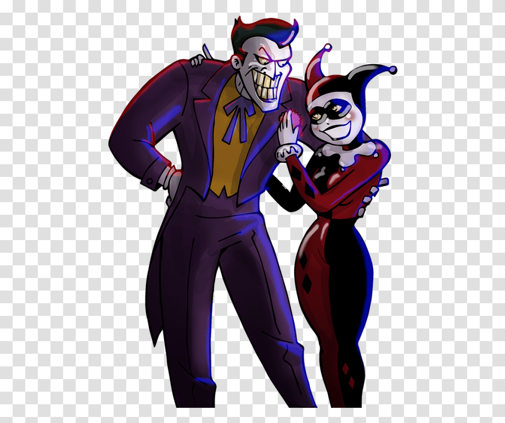 Joker And Harley Images Joker And Harley, Person, Graphics, Art, Book Transparent Png