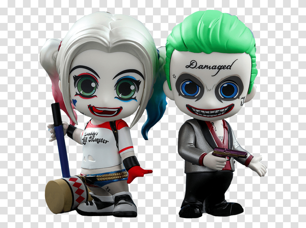 Joker And Harley Quinn Cosbaby, Robot, Figurine, Apparel Transparent Png
