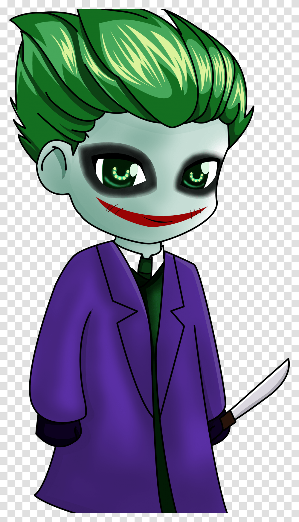 Joker Anime Style Cartoon, Person, Toy, Costume Transparent Png