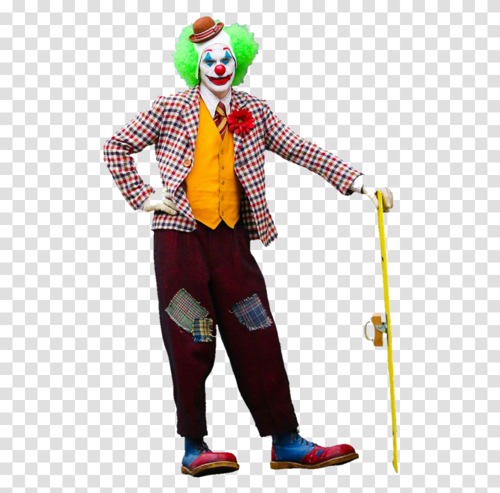 Joker Arthur Fleck Clown, Performer, Person, Human, Cane Transparent Png