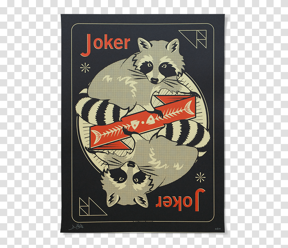 Joker As A Raccoon, Poster, Advertisement, Animal, Mammal Transparent Png