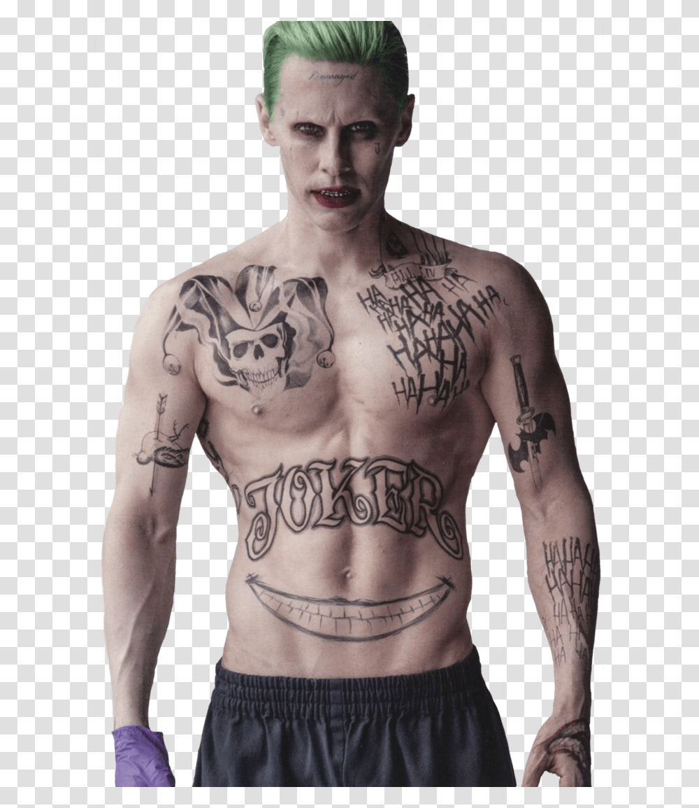 Joker, Character, Skin, Tattoo, Person Transparent Png
