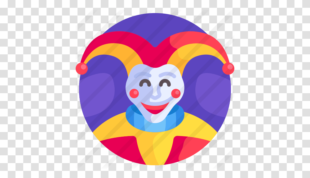 Joker Free Birthday And Party Icons Illustration, Graphics, Sphere, Face, Dahlia Transparent Png