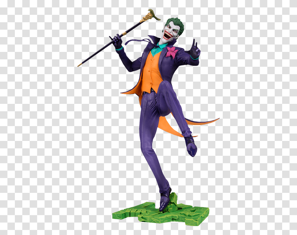 Joker Hahaha Statuette Dc Core Joker, Person, Ninja, Performer, Costume Transparent Png