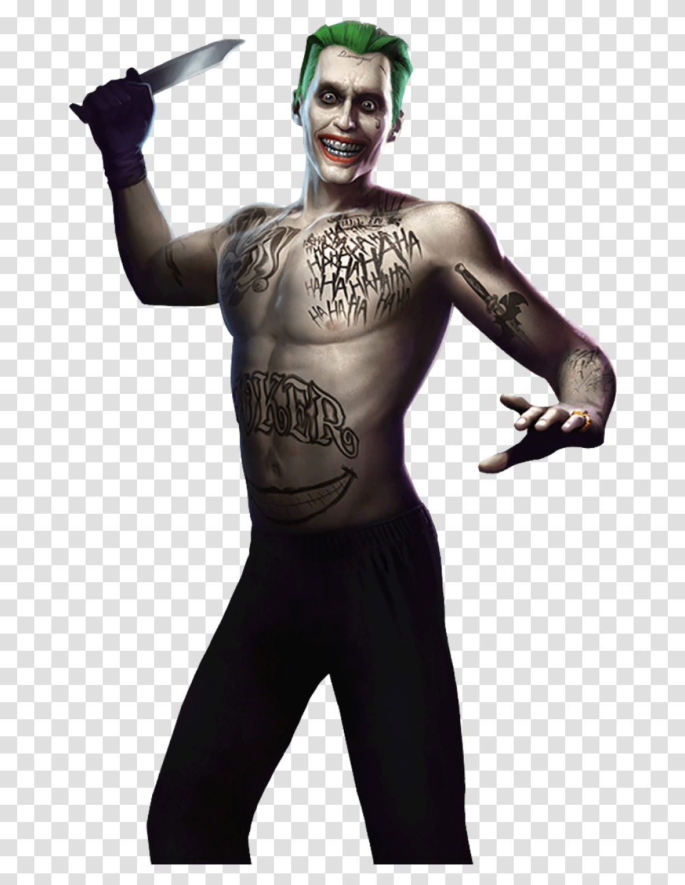 Joker Image Suicide Squad Joker Injustice, Skin, Person, Human, Arm Transparent Png