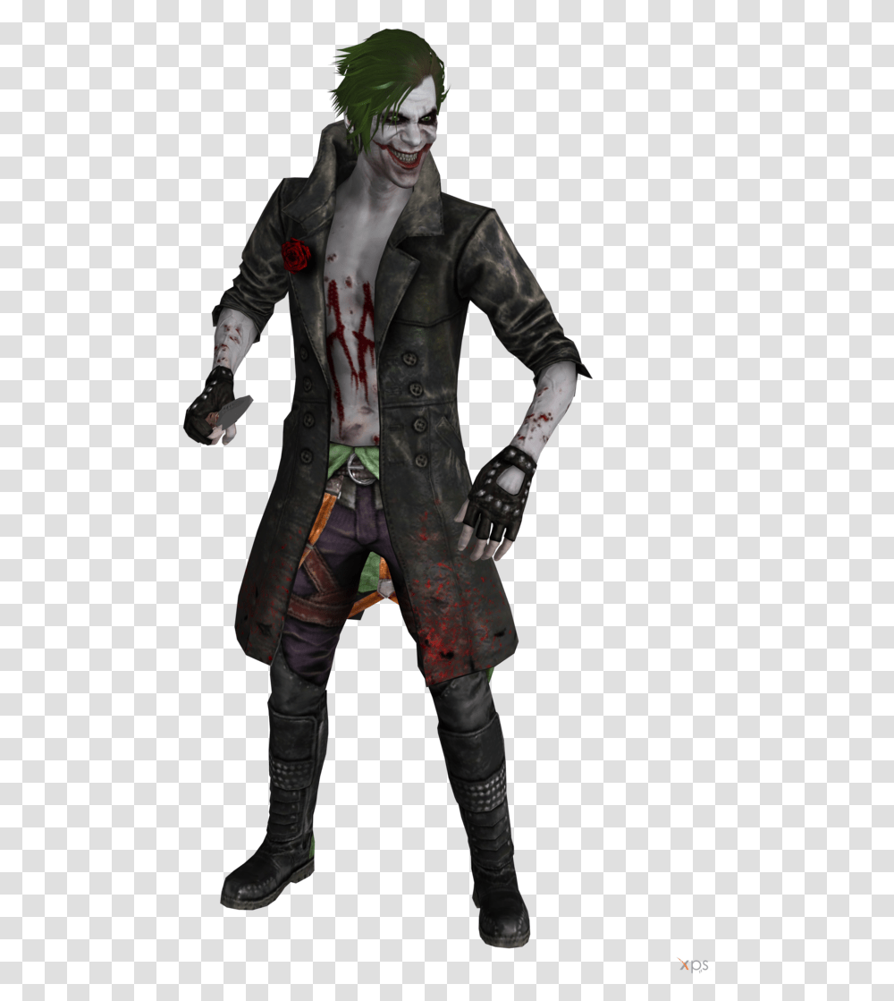 Joker Injustice High Quality Image Joker Mortal Kombat 11, Person, Costume, Overcoat Transparent Png