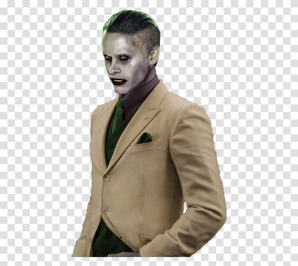 Joker Jared Leto Joker, Performer, Person, Coat Transparent Png