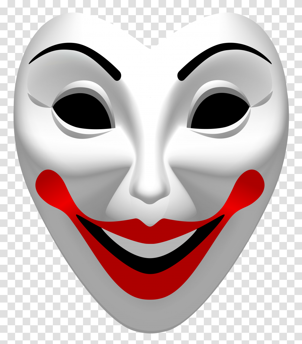 Joker Mask Clip, Mouth Transparent Png