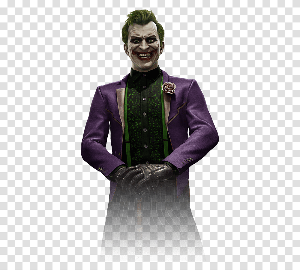 Joker Mortal Kombat, Person, Suit, Overcoat Transparent Png