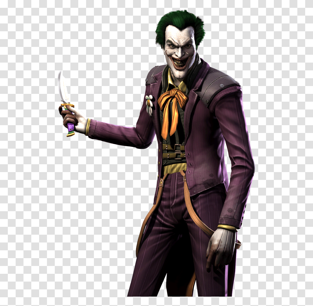 Joker Mortal Kombat, Costume, Person, Weapon Transparent Png