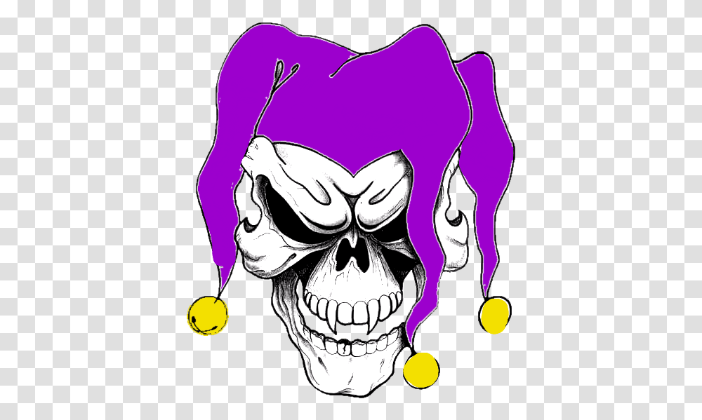 Joker Skull Tattoo Designs, Drawing, Face Transparent Png