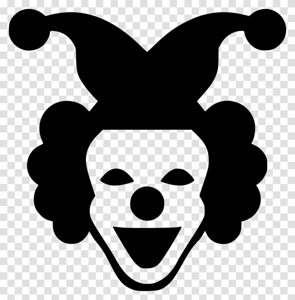 Joker Smile Black, Stencil, Silhouette Transparent Png