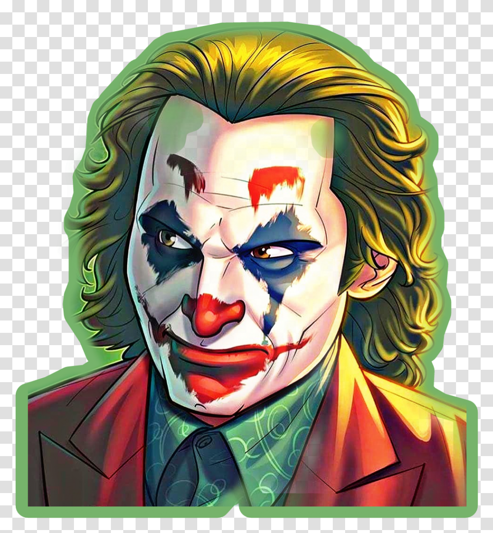 Joker Sticker Artjoker Fan Art Joaquin Phoenix Joker Artwork, Modern Art, Performer, Person, Human Transparent Png