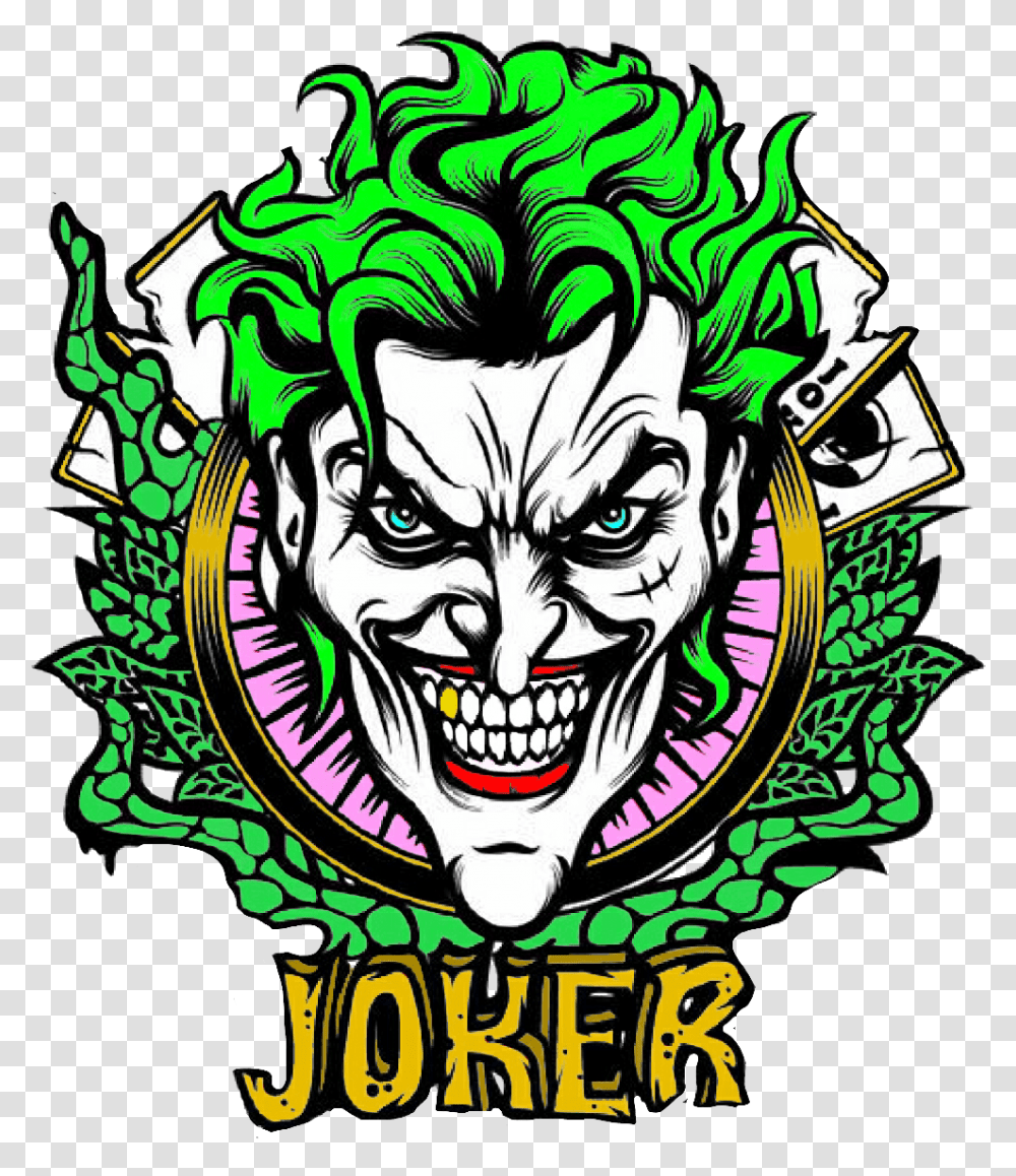 Joker Sticker Clipart Download Joker Decal, Doodle, Drawing Transparent Png