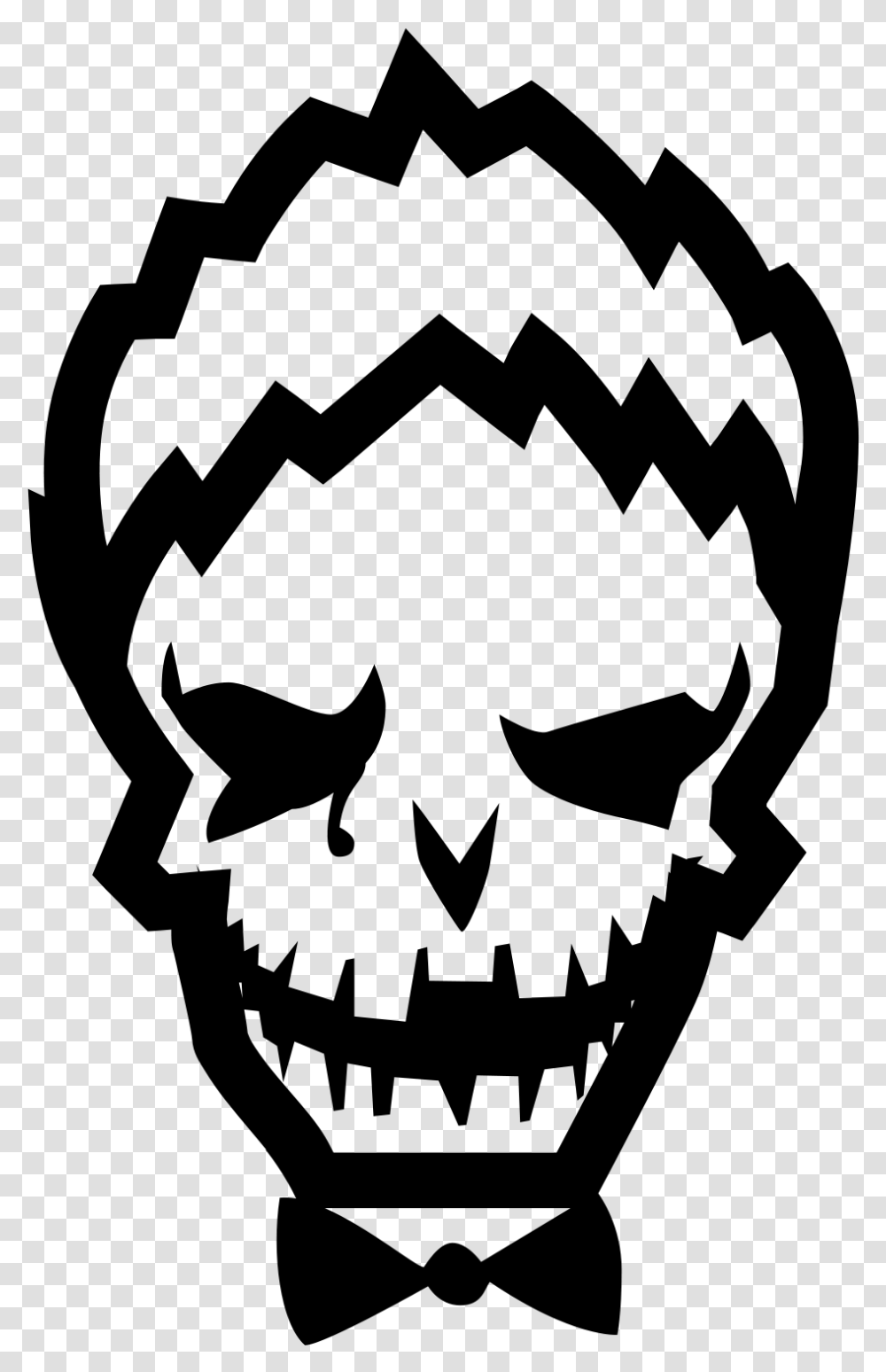 Joker Suicide Squad Icon Clipart Suicide Squad Joker Logo, Gray Transparent Png