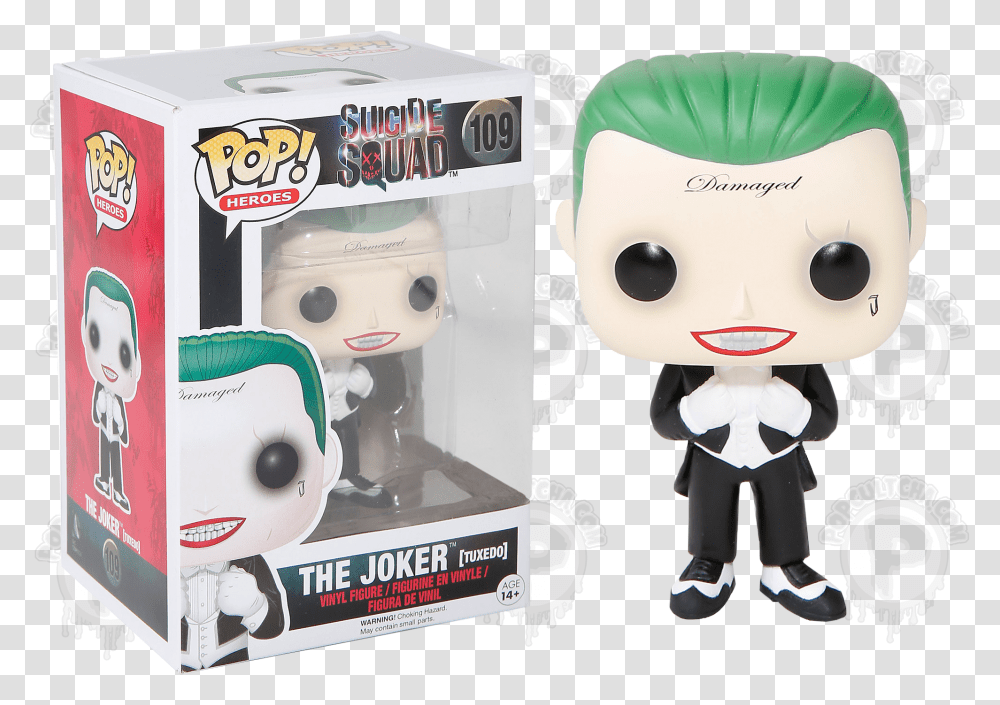 Joker Tuxedo Pop Vinyl Figure Suicide Squad Joker Funko Pop, Robot, Toy, Poster, Advertisement Transparent Png