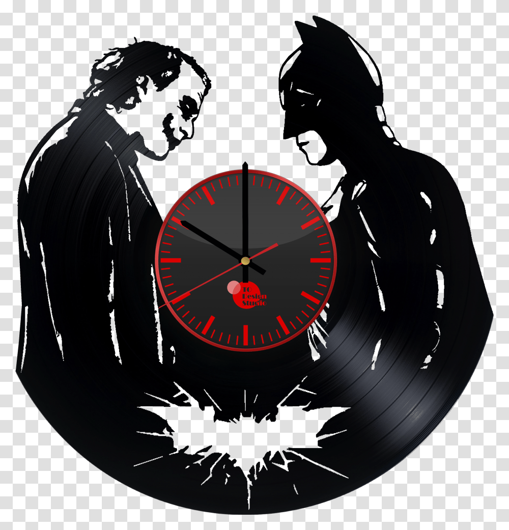 Joker Vs Batman Black White Download Joker Vs Batman, Analog Clock, Wristwatch, Clock Tower, Architecture Transparent Png