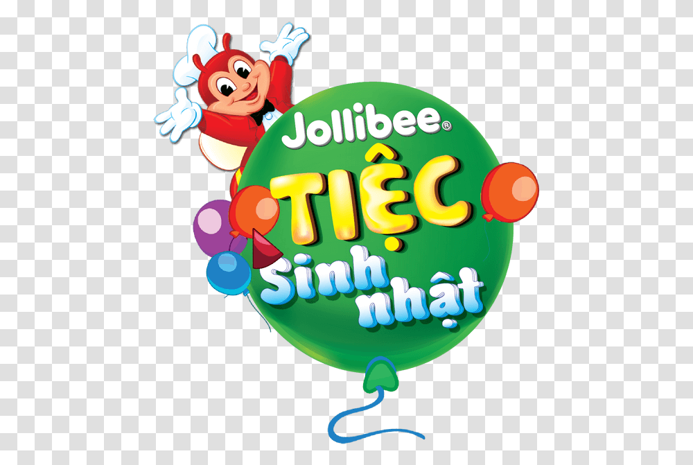 Jollibee Kid Party Jollibee Kids Party Logo, Ball, Birthday Cake, Food, Balloon Transparent Png