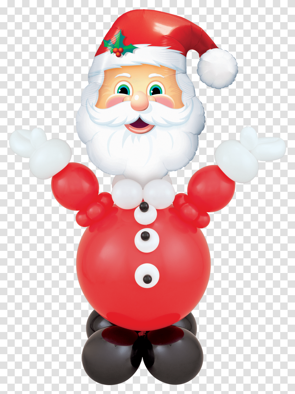 Jolly Design Christmas Balloon Decor Santa Balloons Transparent Png