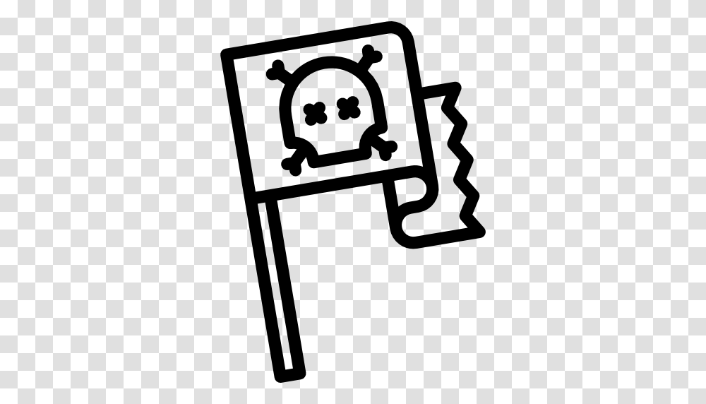 Jolly Roger Flag Clipart Sign, Gray, World Of Warcraft Transparent Png