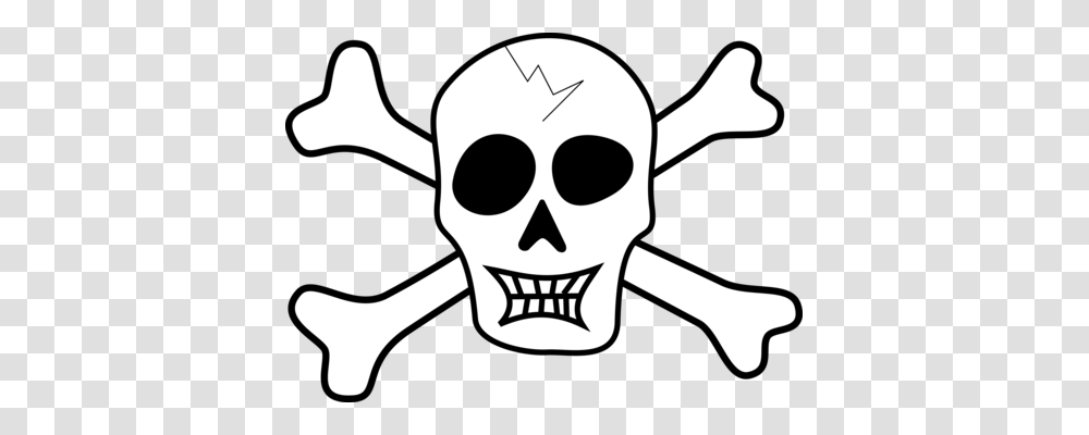 Jolly Roger Flag Piracy Skull Bones Pennon, Stencil, Pirate, Label Transparent Png