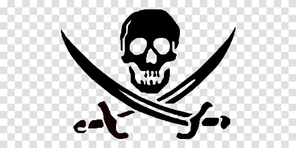 Jolly Roger Picture Skull And Crossbones Pumpkin Carving Stencils, Bow, Pirate, Logo Transparent Png