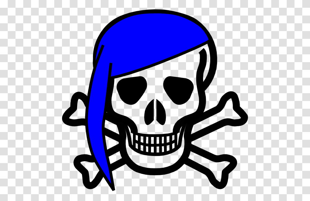 Jolly Roger With Red Scarf Clip Art, Helmet, Apparel Transparent Png