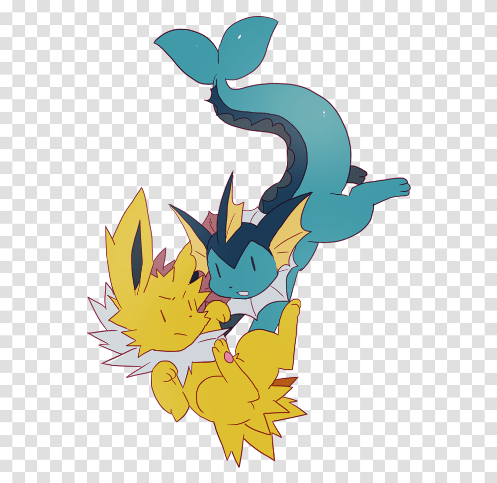 Jolteon Cartoon, Dragon, Poster, Advertisement Transparent Png