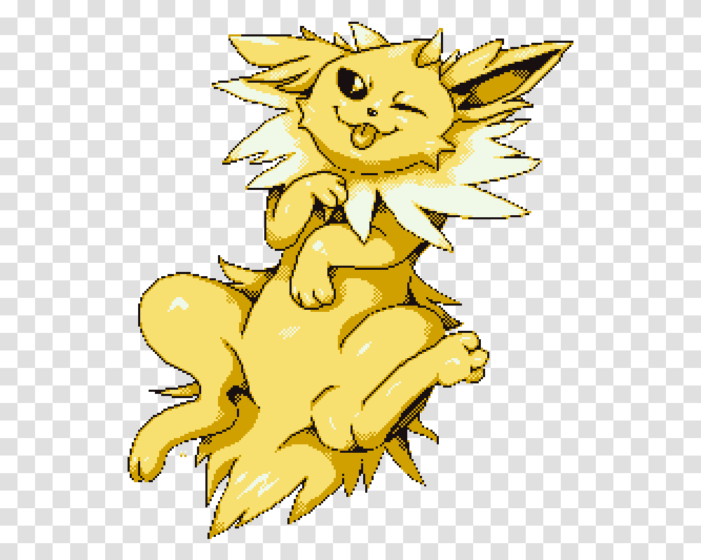 Jolteon Laying Around By Queenkami Fictional Character, Dragon, Fire, Gold, Light Transparent Png