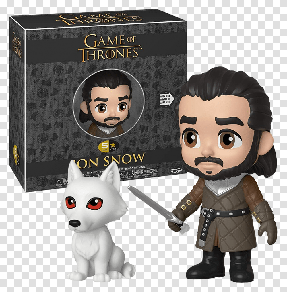 Jon Snow 5 Star 4 Inch Vinyl Figure Rock Candy Game Of Thrones, Person, Text, Performer, Toy Transparent Png