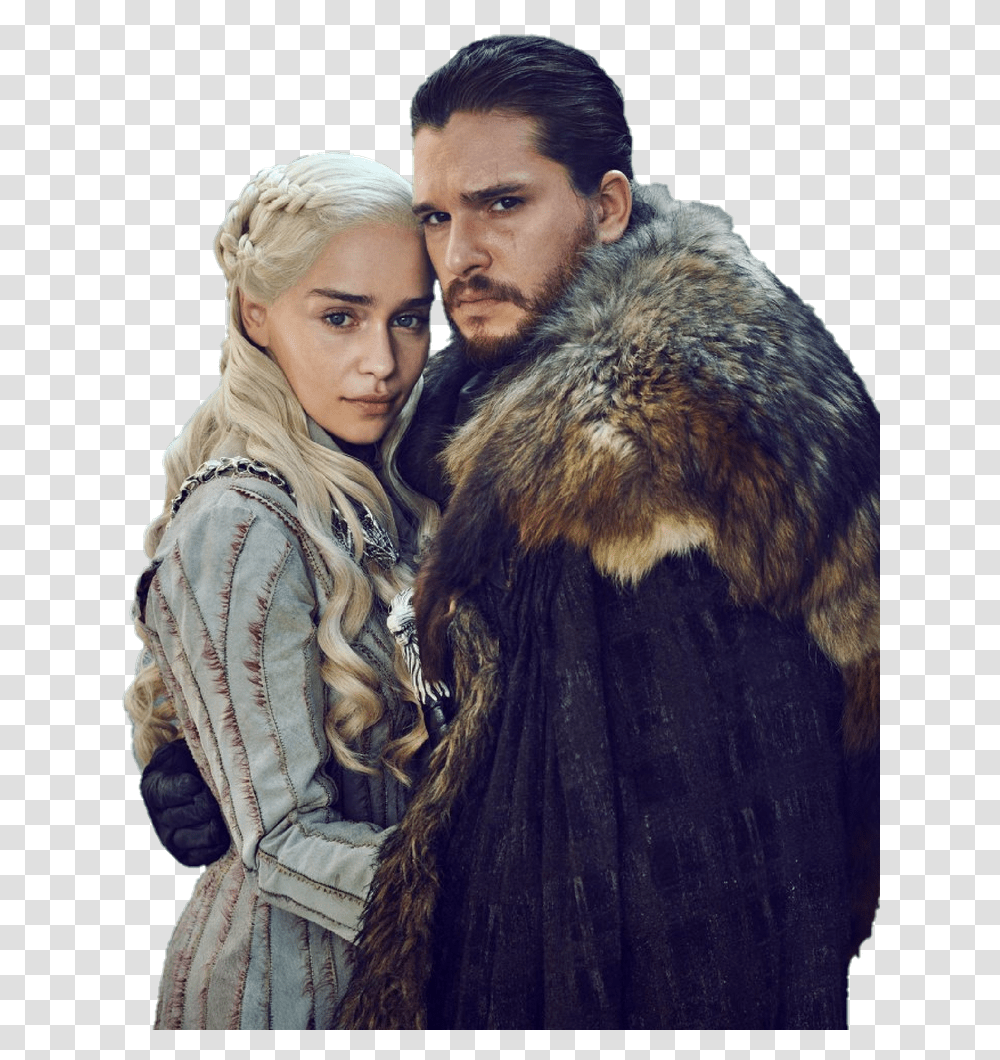 Jon Snow And Daenerys Targaryen Got 3 By Nickelbackloverxoxox Jon Snow And Daenerys, Apparel, Fur, Person Transparent Png
