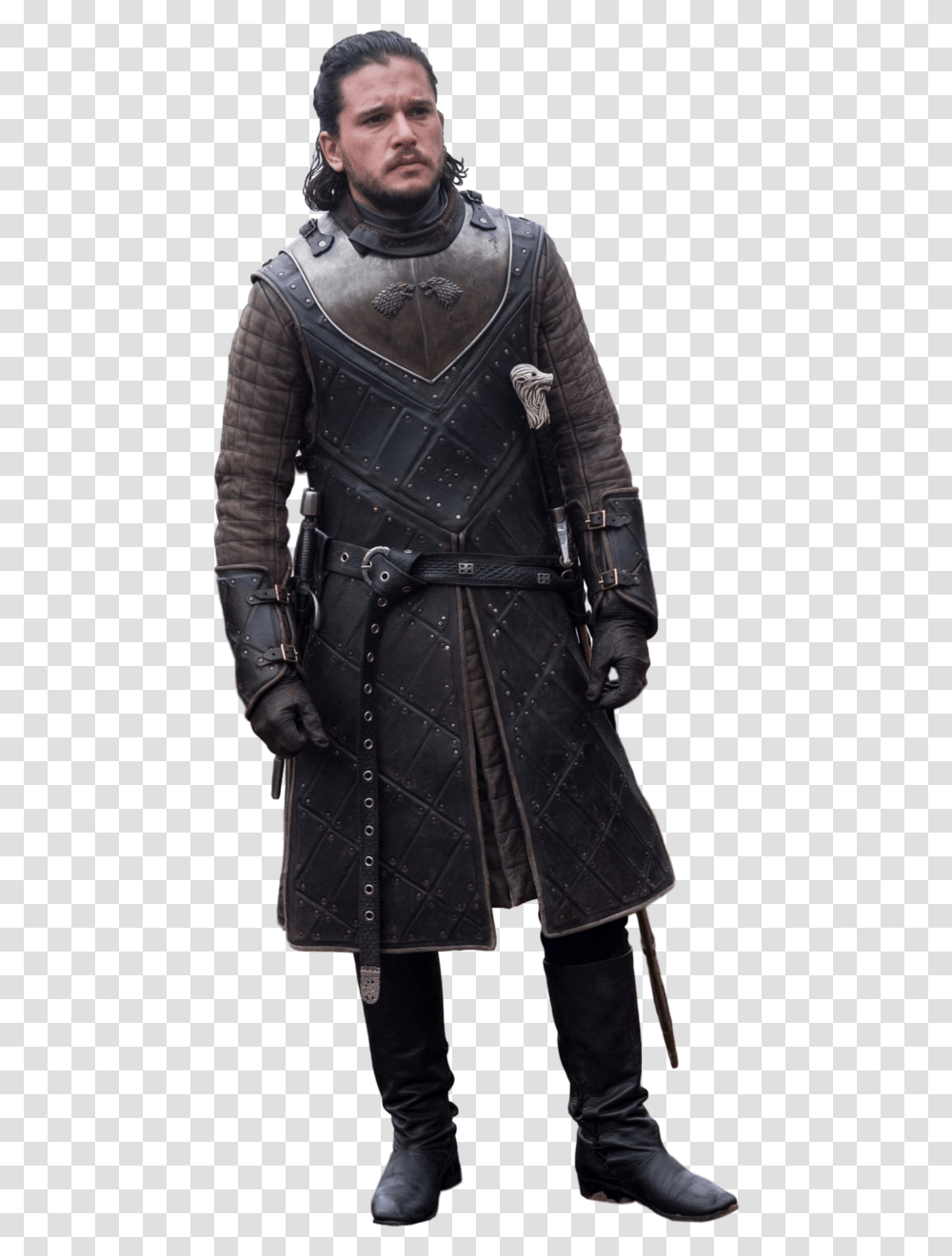 Jon Snow Game Of Thrones Jon Snow Costume, Clothing, Apparel, Overcoat, Person Transparent Png