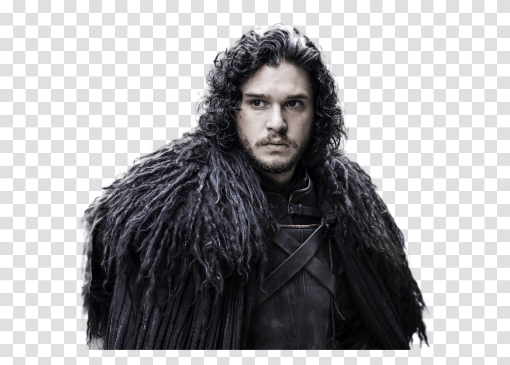 Jon Snow Game Of Thrones Kit Harington, Clothing, Person, Sleeve, Face Transparent Png