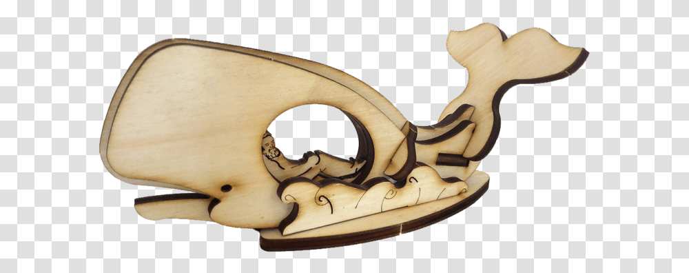 Jonah And The Big Fish 3d Wooden Puzzle Animal Figure, Plywood, Ivory, Invertebrate, Slug Transparent Png