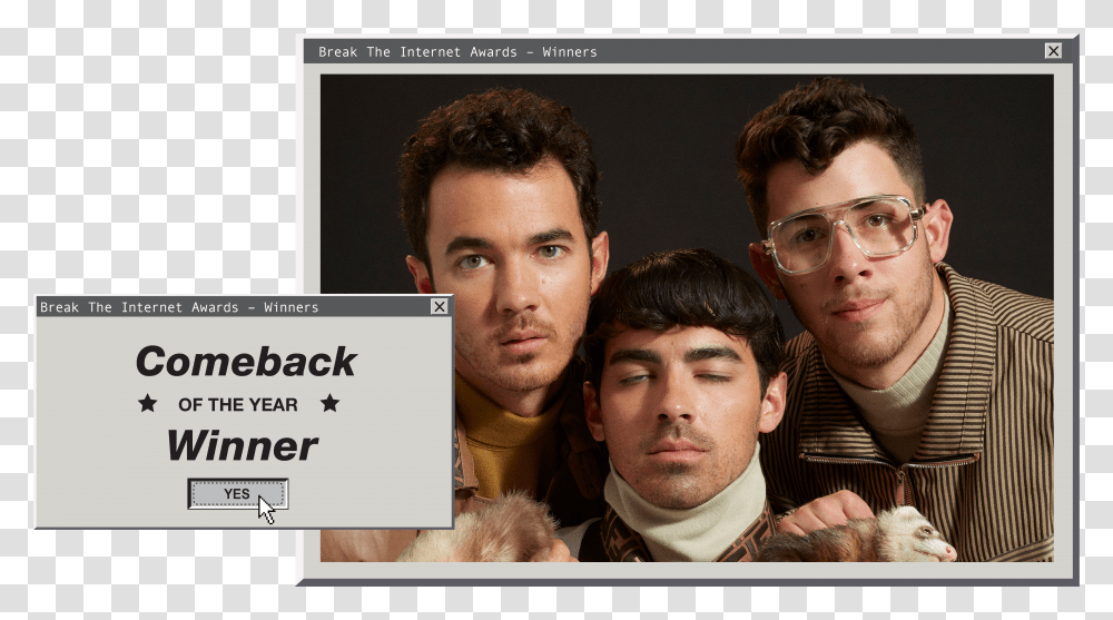 Jonas Brothers 80s Photoshoot Transparent Png
