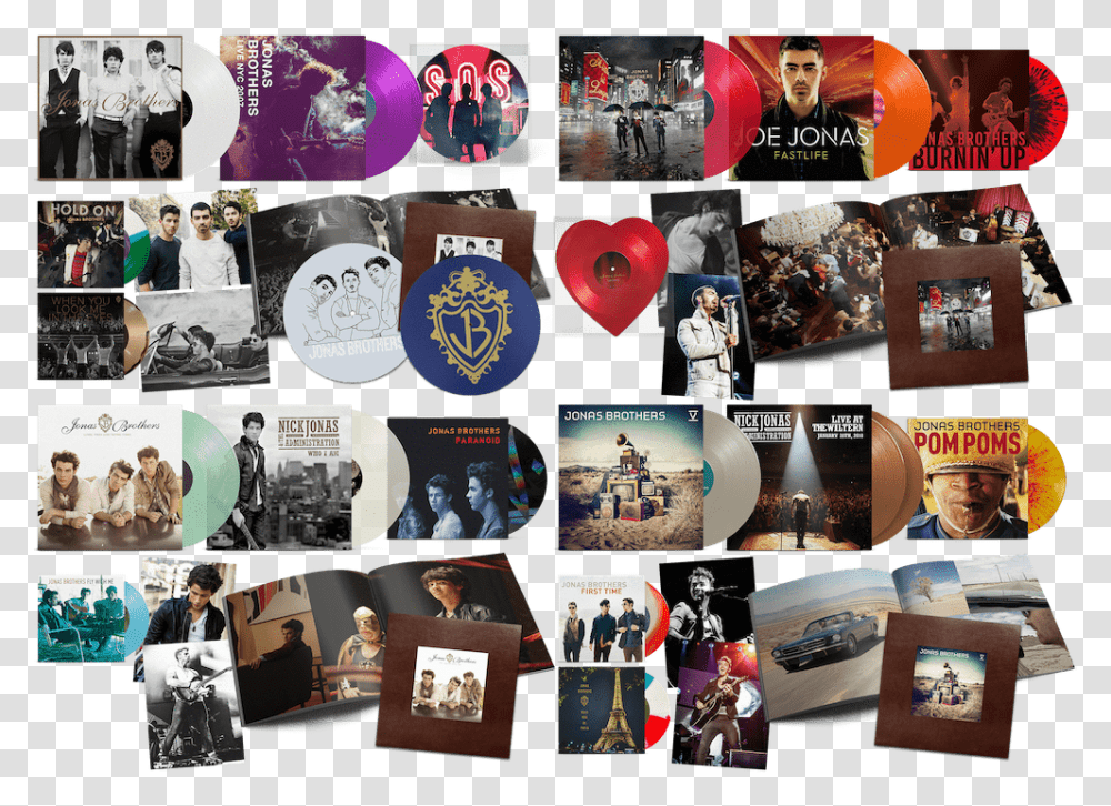 Jonas Vinyl Club Jonas Brothers Lines Vines, Person, Human, Collage, Poster Transparent Png