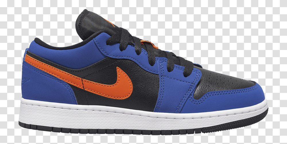 Jordan 1 Low Blue Orange, Shoe, Footwear, Apparel Transparent Png