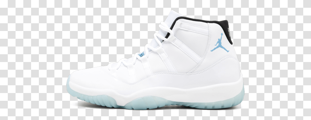 Jordan 11 Columbia White, Shoe, Footwear, Apparel Transparent Png
