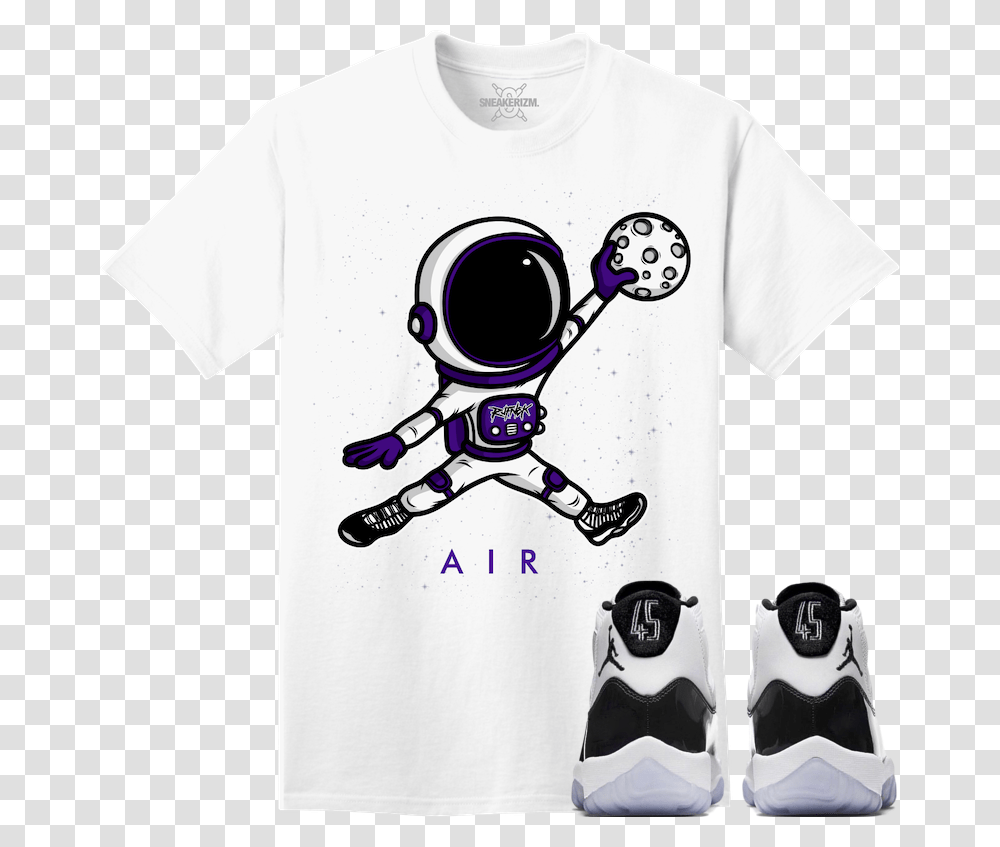 Jordan 11 Concord Sneaker Tees Shirt To Match Mens Jordan Air 11 Retro, Apparel, T-Shirt, Robot Transparent Png