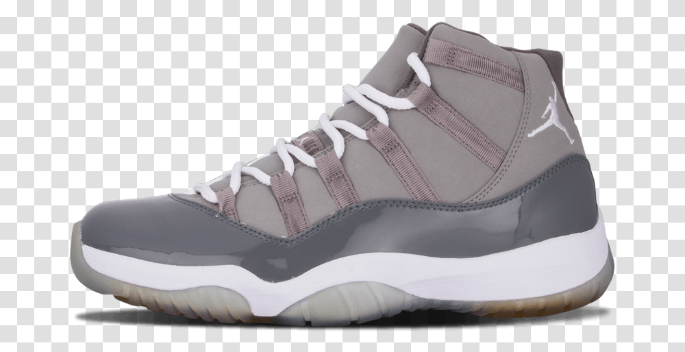 Jordan 11 Jordan 11 Cool Grey High, Apparel, Shoe, Footwear Transparent Png