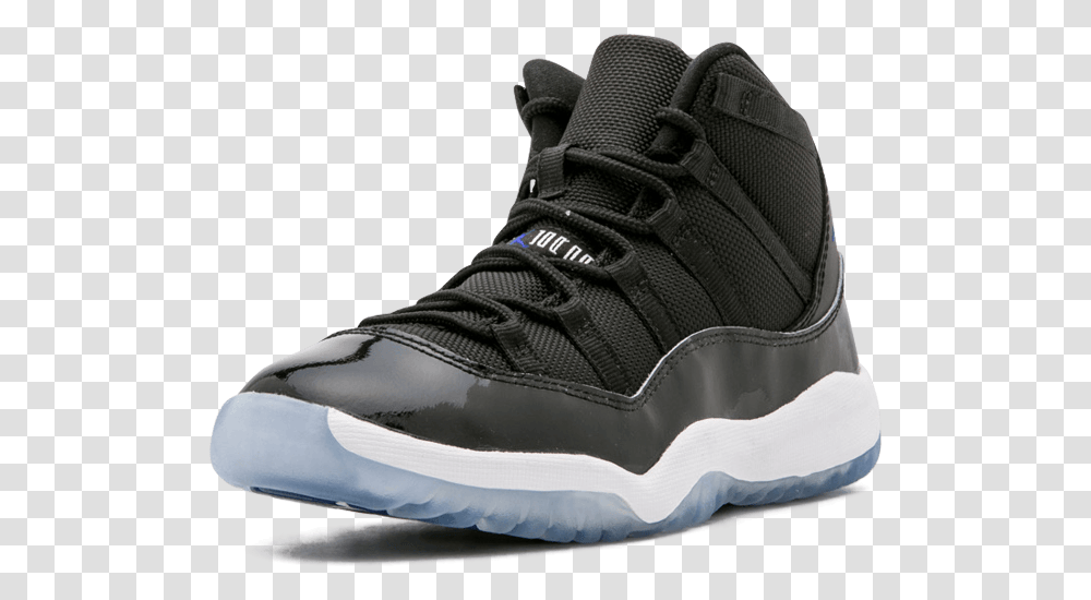 Jordan 11 Retro Bp 2016 Space Jam Blackconcord White 378039003 Running Shoe, Clothing, Apparel, Footwear, Sneaker Transparent Png