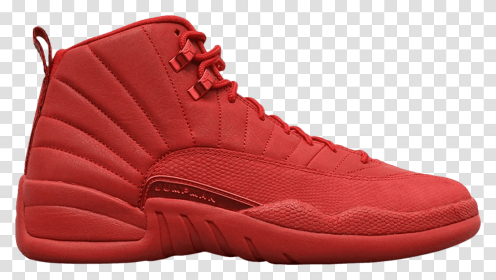 Jordan 12 Red 2018, Apparel, Shoe, Footwear Transparent Png