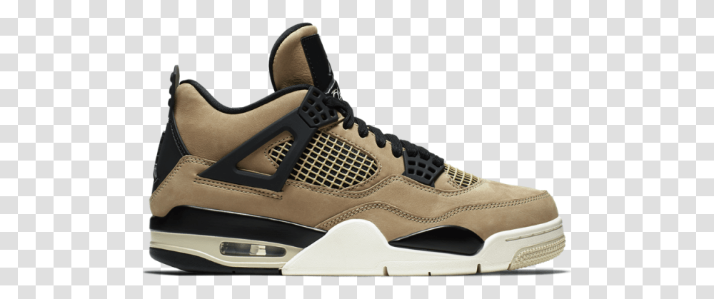 Jordan 4 Retro Fossil, Shoe, Footwear, Apparel Transparent Png