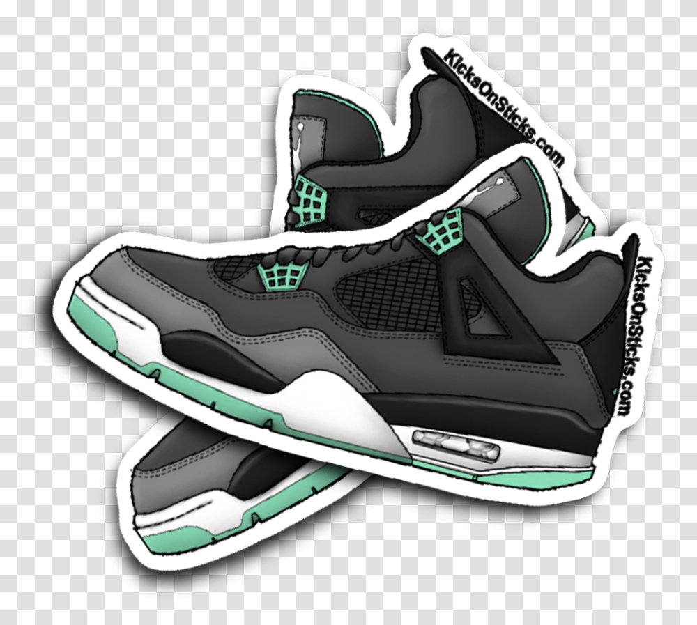 Jordan 4 Sneaker Sticker Sneakers, Clothing, Apparel, Shoe, Footwear Transparent Png