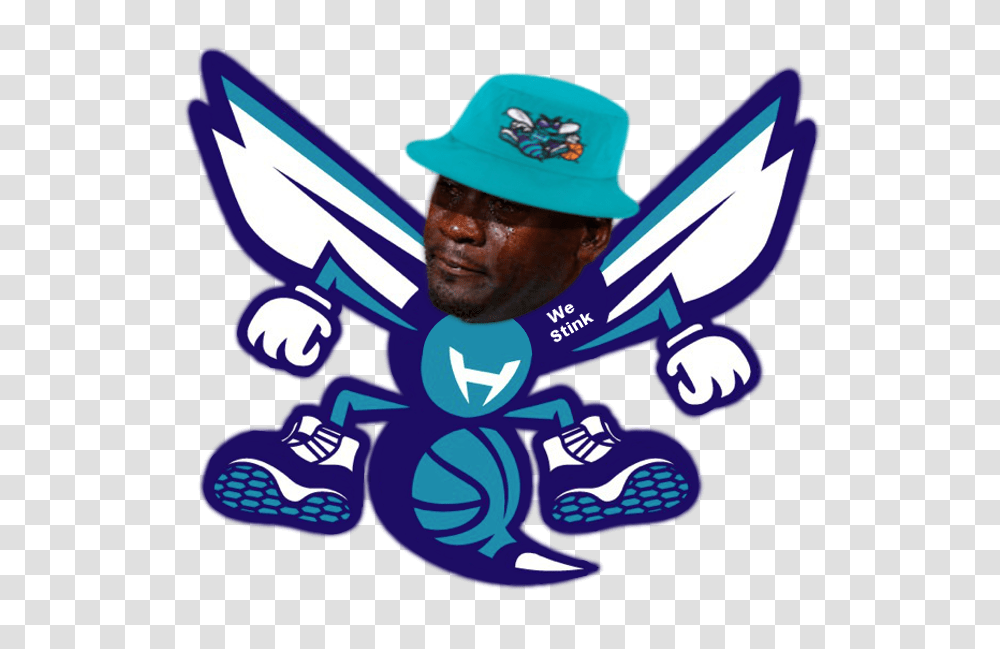 Jordan Ceo Logo Hornets Suck Crying Michael Jordan Know Your Meme, Hat, Person Transparent Png