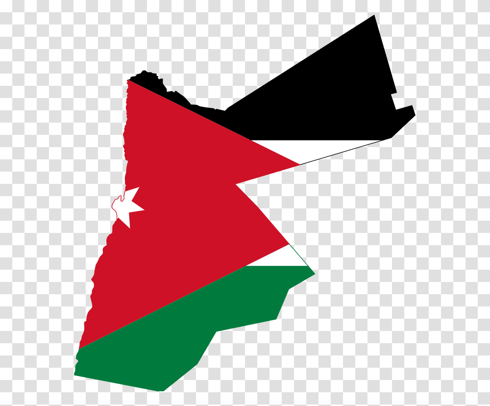 Jordan Country Flag Map, Star Symbol, Triangle, Recycling Symbol Transparent Png